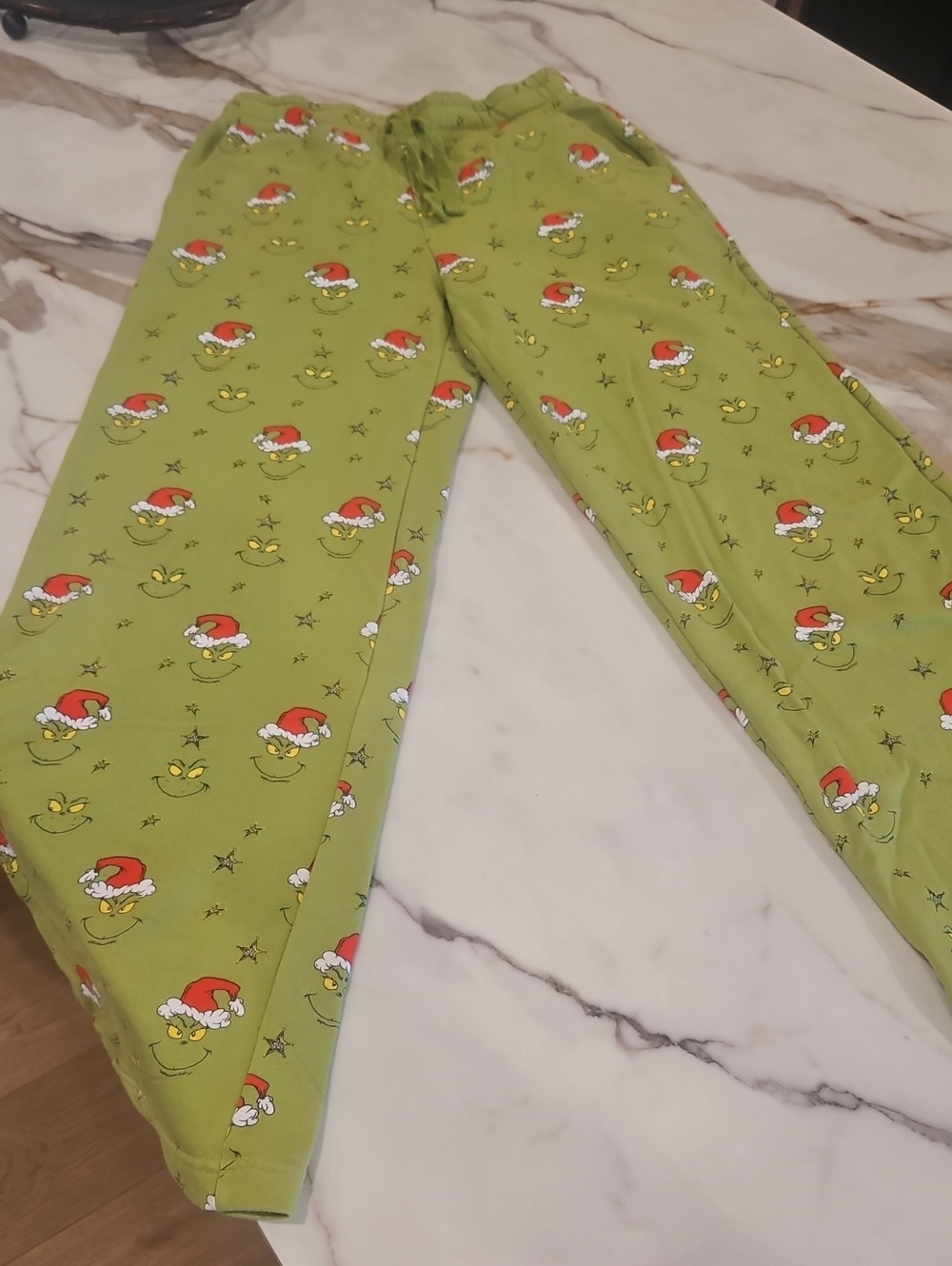 American Eagle Outfitters Lime Green Grinch Print Pajama Bottoms